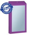 "Two-in-one" MERIDA STELLA VIOLET LINE SLIM COMBO MEGA folded paper towel dispenser with the SuperMirror-type steel mirror, violet